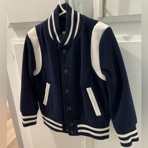 GAP kids unisex varsity jacket, size XS